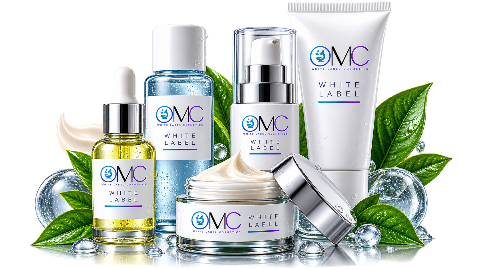 OMC White Label Cosmetics productos cosméticos listos para iniciar una marca desde cantidades pequeñas
