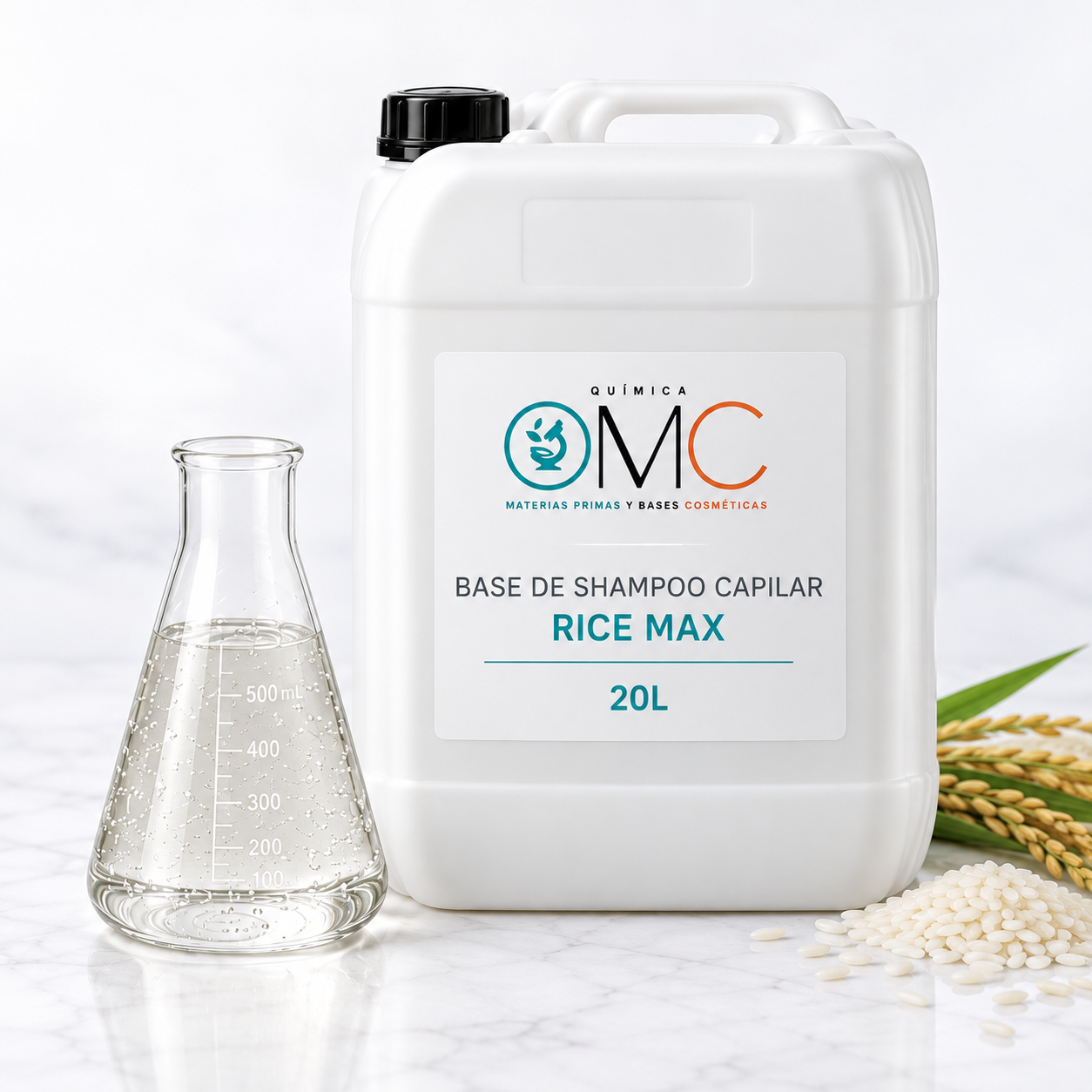 Base de shampoo capilar Rice Max